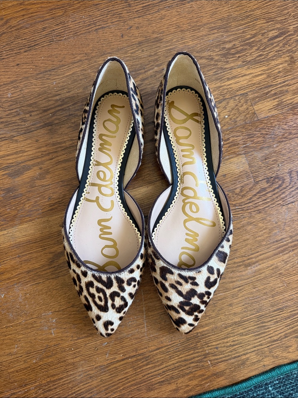 Sam Edelman Leopard Print Pointed Toe Flats